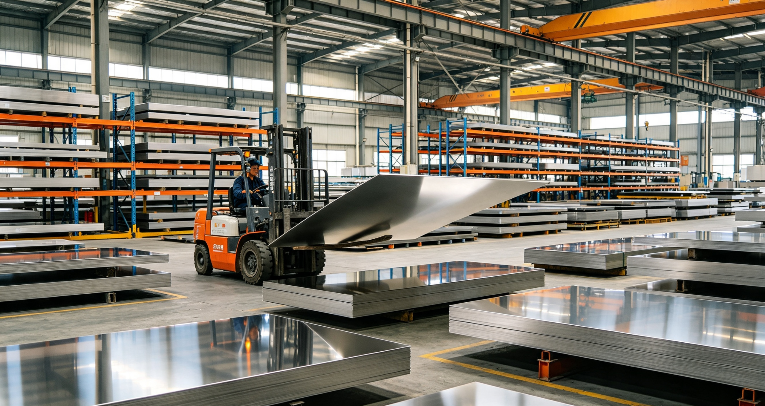 Whole stainless carrier plate production workshop panoramic view, one-stop manufacturing equipment