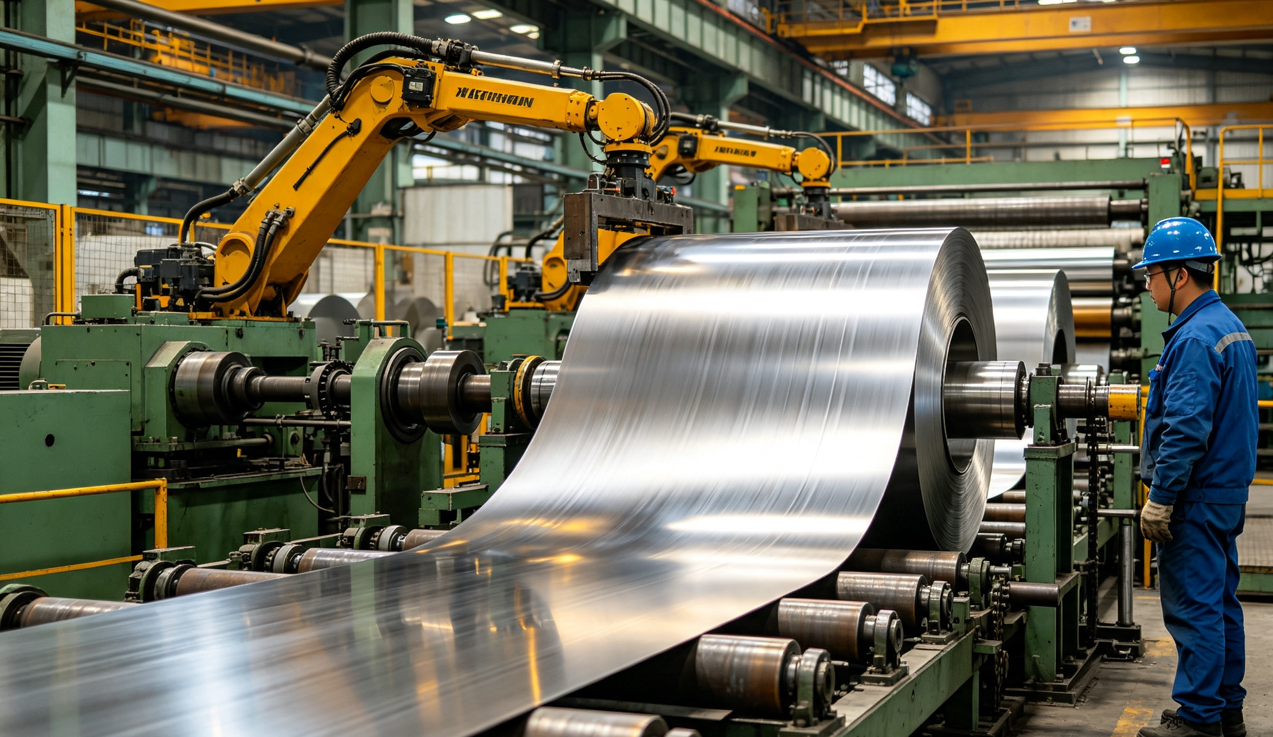 Automated polishing workshop of stainless steel press plates, precision mirror surface finishing equipment for lamination industry